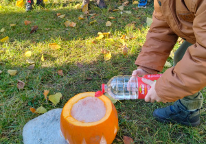 Dyniowy ekperyment - wulkan