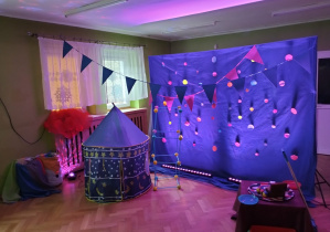 Przygotowana scenografia