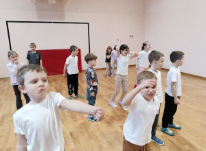 Trening rugby grupy III w SZP nr 54