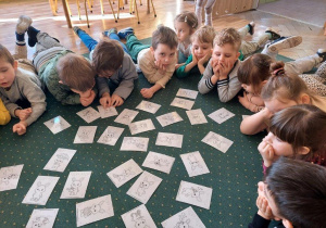 "Znajdź zajączka"- zabawa dydaktyczna