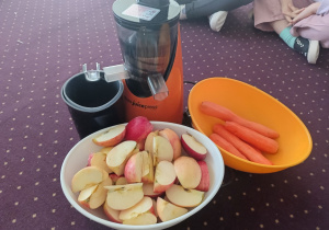 Przygotowane owoce i warzywa do produkcji soku