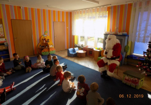 Odwiedziny Mikołaja w przedszkolu