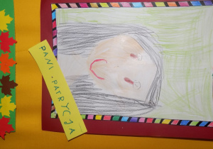 Portrety pracowników przedszkola wykonane przez dzieci